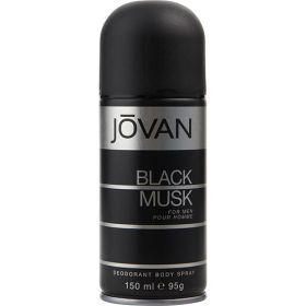 JOVAN BLACK MUSK by Jovan DEODORANT BODY SPRAY 5 OZ