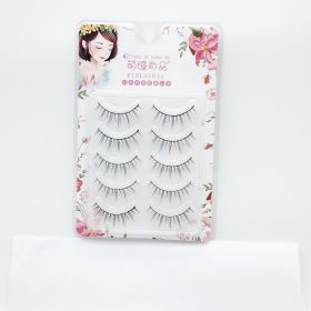 Five Pairs Of Grinding Pointed False Eyelashes Three-dimensional (Option: Five pairs of eyelashes A01)