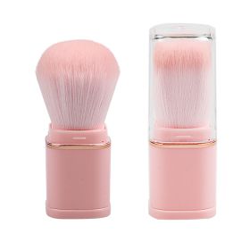 New Single Head Portable Retractable Makeup Brush Beauty Makeup Tools (Option: Pink-OPP Packaging)