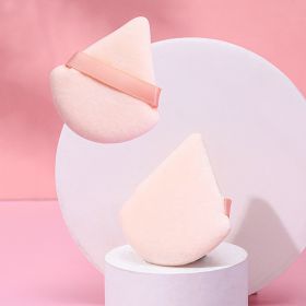 Puff Suede Dry Powder Puff Fan Loose Powder Puff Makeup Sponge (Option: Opp8-Skin color)