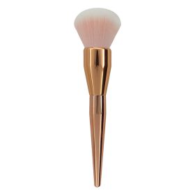 Large Single Powder Brush Rose Gold Cosmetic Brush (Option: Rose Gold)