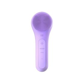 Women's Electric Silicone Cleansing Instrument (Option: Purple-USB)