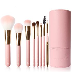 Makeup Brush Set Beginner Tool Storage Box (Option: Cherry Blossom Pink)