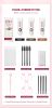 Lashes Eyebrow Tint Kit Professional Fast Perming Dye Brow Mascara Tattoo Cream Waterproof Long Lasting 60 to 90 Days